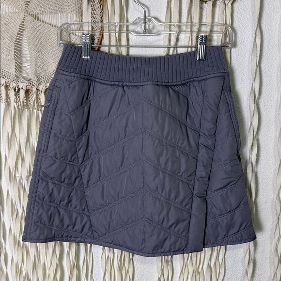 Prana Gray Quilted Diva Wrap Mini Skirt size XS - Picture 14 of 14